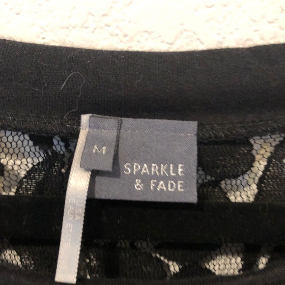 5 FOR $25 ⭐️ Sparkle & Fade Lace Back Sweatshirt - Picture 4 of 4